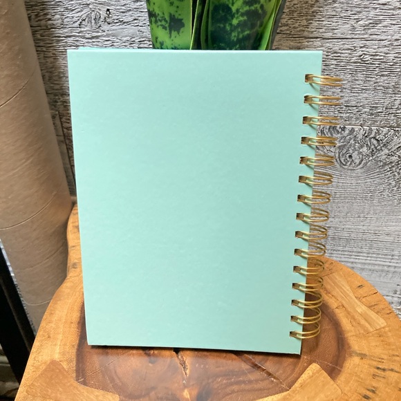 3/$30 | NWOT Blank Lined Notebook - 50+ Pages - Blue/Gold Cover/Binding - Picture 2 of 3